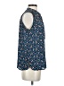 Ann Taylor LOFT 100% Polyester Blue Sleeveless Blouse Size XS - photo 4