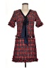 Alexia Admor 100% Polyester Tweed Red Casual Dress Size 6 - photo 1