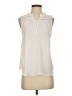 Ann Taylor LOFT 100% Polyester Ivory Sleeveless Blouse Size S - photo 1