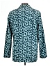 Boden 100% Polyester Print Teal Blazer Size 12 - photo 2