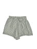 Unbranded 100% Polyester Stripes Green Shorts Size M - photo 1