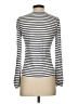 Boden Silver White Long Sleeve Top Size 4 - photo 2