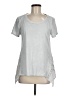 Eri + Ali Blue Silver Short Sleeve Top Size M - photo 1