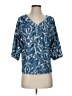 oliver Blue 3/4 Sleeve Blouse Size S - photo 1