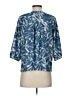 oliver Blue 3/4 Sleeve Blouse Size S - photo 2