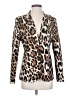 OO LA LA 100% Polyester Animal Print Ivory Blazer Size 4 - photo 1