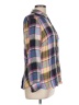 Talbots 100% Rayon Plaid Purple Long Sleeve Button-Down Shirt Size L (petite) - photo 4