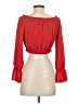 On Twelfth 100% Polyester Red 3/4 Sleeve Blouse Size S - photo 2