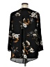 Cato 100% Polyester Floral Black 3/4 Sleeve Blouse Size 14 - 16 - photo 2
