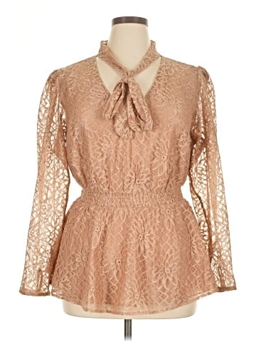City Chic Long Sleeve Blouse (view 1)