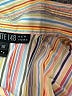 B Collection by Bobeau Stripes Ivory Long Sleeve Button-Down Shirt Size 16 - photo 7