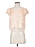 BCBGMAXAZRIA Ivory Short Sleeve Blouse Size XS - photo 1