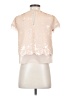 BCBGMAXAZRIA Ivory Short Sleeve Blouse Size XS - photo 2