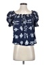 Pomander Place Blue Short Sleeve Blouse Size XS - photo 1
