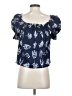Pomander Place Blue Short Sleeve Blouse Size XS - photo 2