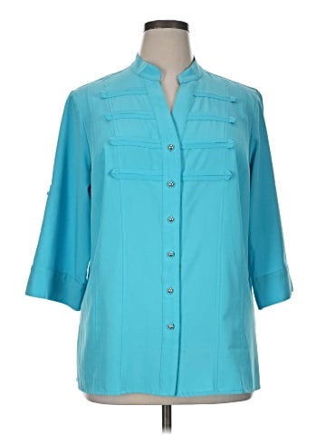Kathie Lee 3/4 Sleeve Blouse (view 1)