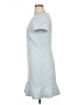 Ann Taylor 100% Polyester Solid Blue Casual Dress Size 14 - photo 5