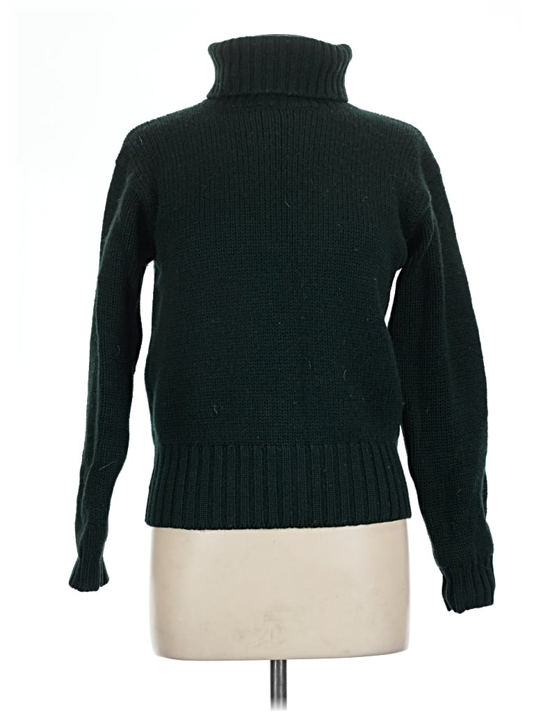 Pre-owned Jcrew Turtleneck Sweater In Green