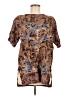 Assorted Brands Paisley Brown Short Sleeve T-Shirt Size M (estimated) - photo 1