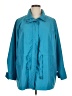 Unbranded 100% Polyester Solid Teal Raincoat Size L - photo 1