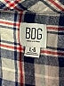 BDG 100% Cotton Plaid Blue Long Sleeve Button-Down Shirt Size L - photo 7