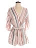 Entro 100% Rayon Stripes White Romper Size S - photo 1