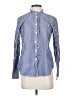Gap 100% Cotton Stripes Blue Long Sleeve Button-Down Shirt Size XS - photo 1