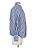 Gap 100% Cotton Stripes Blue Long Sleeve Button-Down Shirt Size XS - photo 4
