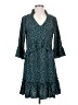Unbranded 100% Polyester Polka Dots Teal Casual Dress Size S - photo 1