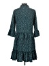 Unbranded 100% Polyester Polka Dots Teal Casual Dress Size S - photo 2
