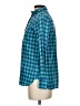 J.Crew 100% Cotton Checkered-gingham Teal Long Sleeve Blouse Size 00 - photo 5