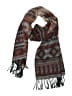 Unbranded Aztec Or Tribal Print Brown Scarf One size - photo 1