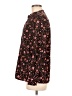 Lands' End Floral Black Long Sleeve Blouse Size 8 - photo 5