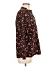 Lands' End Floral Black Long Sleeve Blouse Size 8 - photo 4