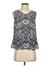 Talbots Outlet 100% Polyester Silver Sleeveless Blouse Size S - photo 1