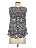 Talbots Outlet 100% Polyester Silver Sleeveless Blouse Size S - photo 2