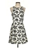 Alex + Alex 100% Polyester Print Ivory Cocktail Dress Size XS - photo 1