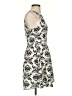 Alex + Alex 100% Polyester Print Ivory Cocktail Dress Size XS - photo 4
