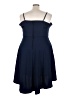 City Studio Solid Blue Cocktail Dress Size 22 - photo 2