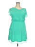 The Limited 100% Polyester Solid Teal Casual Dress Size XXL - photo 1