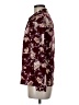 Ship'n Shore Floral Burgundy Long Sleeve Button-Down Shirt Size 8 - photo 5