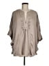 Alfani 100% Polyester Tan 3/4 Sleeve Blouse Size 6 - photo 1