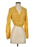 Rhode X Target 100% Rayon Yellow Long Sleeve Blouse Size S - photo 1