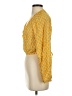 Rhode X Target 100% Rayon Yellow Long Sleeve Blouse Size S - photo 5