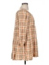 Rewind 100% Rayon Plaid Tan Casual Dress Size XL - photo 4