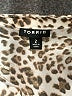 Torrid 100% Polyester Animal Print Brown Short Sleeve Blouse Size 2X Plus (2) - photo 7