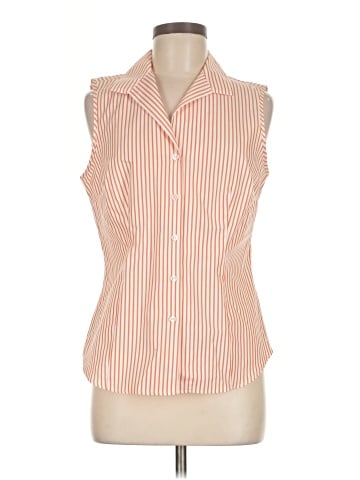 Jones New York Signature Sleeveless Button-Down Shirt (view 1)