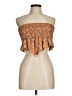 Forever 21 100% Polyester Orange Sleeveless Blouse Size M - photo 1