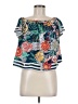 Flying Tomato Blue Short Sleeve Blouse Size M - photo 1