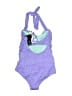 Pez D'Or Hearts Purple One Piece Swimsuit Size S - photo 2